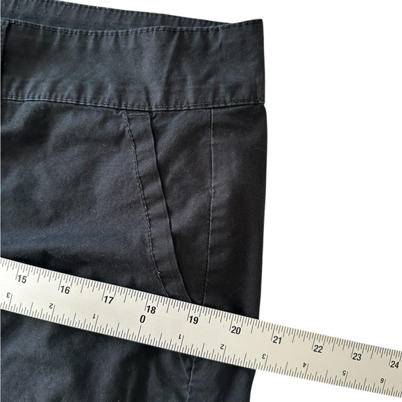 a.n.a. black twill chino shorts flat front size 12/31 4" inseam - Picture 8 of 10